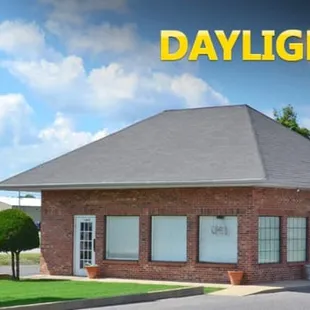 the front of a business