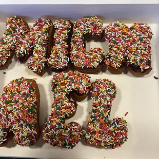Lettered Donuts