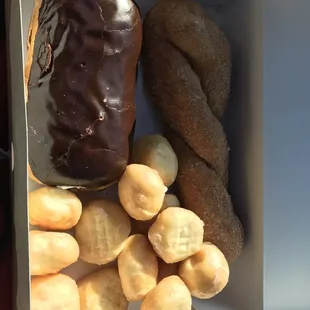 a variety of pastries in a box