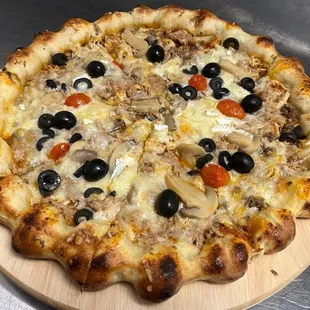 pizza, food