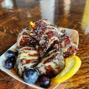 Lemon blueberry burnt ends! #Outstanding