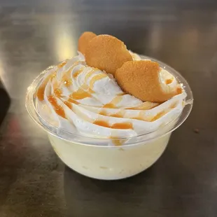 Bourbon banana pudding