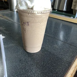 Chocolate malt iced