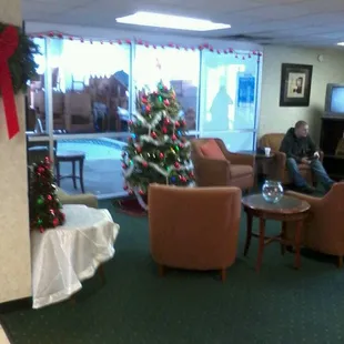 Christmas time at the motel.
