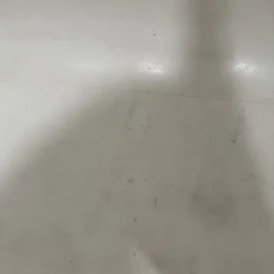 Tub had black stuff in it