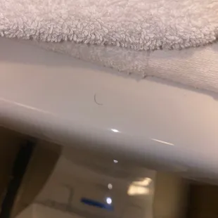 Hairs in the bathroom