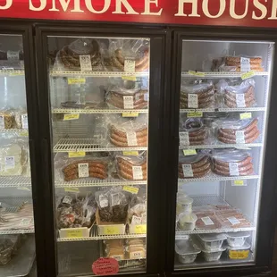 So many sausages to choose from so far we got some alligator sausage but more to come