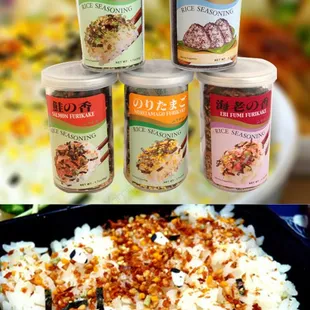 a variety of food items