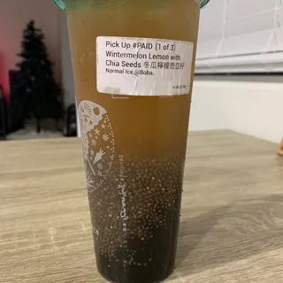 Wintermelon Lemon With Chia Seeds