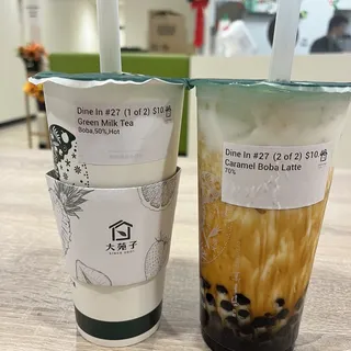 Hot Green Milk Tea