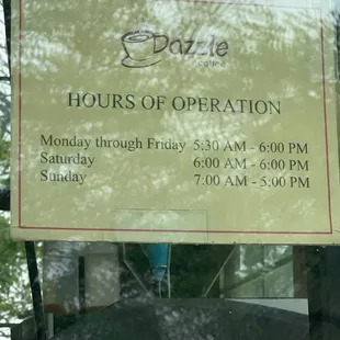 Store hours as of 3/21/23