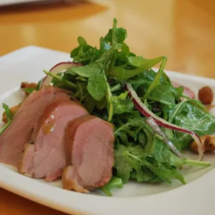 Smoked Duck Breast and Arugula Salad with Orange Muscat Dressing