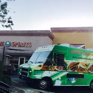 Dazzling Bistro Food Truck in front of Khourys