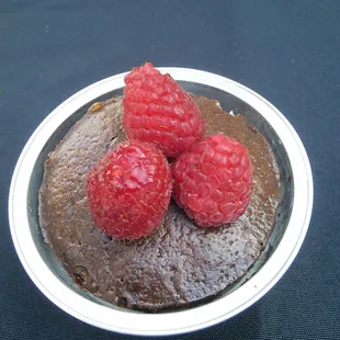 Raspberry Chocolate Flourless Cake