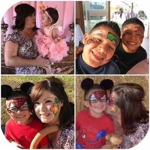 Maddies 1st Birthday  Face painting fun