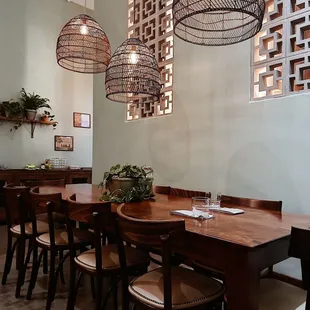 One larger table available