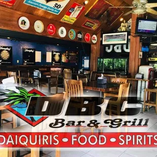 a view of the bar and grill