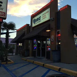 outside