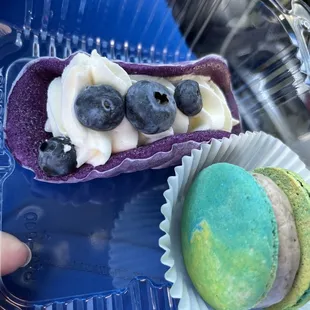 Ube Bbang and lemon berry macaroon