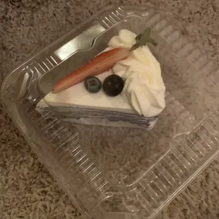Ube crepe cake