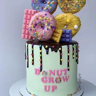 a donut grow up cake