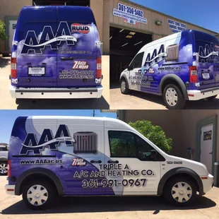 AAA Air Conditioning with a new transit and a fresh newer look. Same but different.