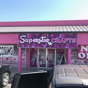 Superstar crafts full front store signage. Front building sign, window perf and vinyl on windows.