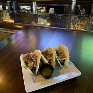 Chef Erik's carne asada tacos for taco Tuesday special!
