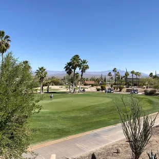 Views from patio seating.