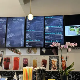 Inside menu board