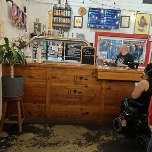 Main bar - they will run a tab for you.