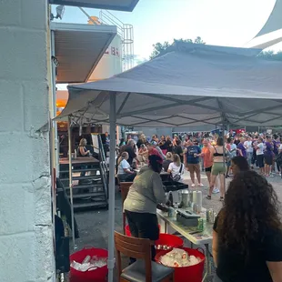 Outside area for an event