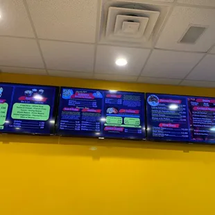 Menu board