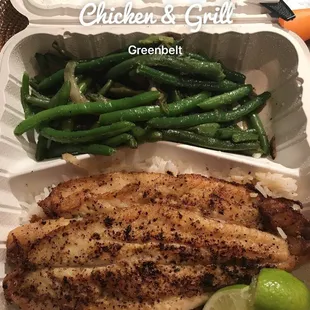 green beans and chicken