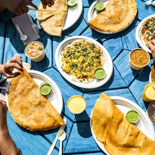 Enjoy our Dosas on Union Market's outdoor patio!