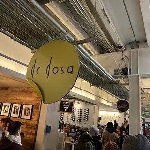 a crowd of people in a store