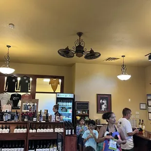 customers in the tasting room