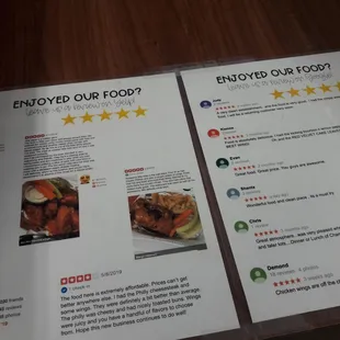 They love it when people review them