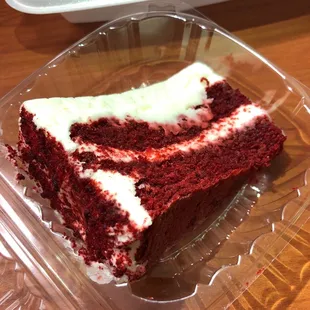 Red velvet cake slice