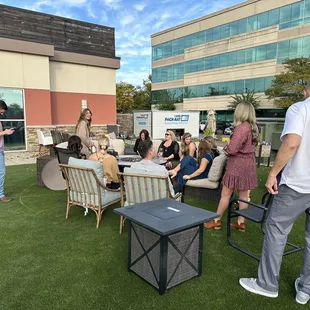 Cocktail hour on the patio