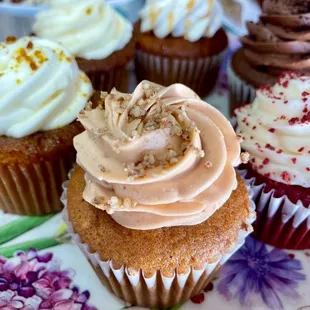 Butter Pecan Sweet Potato Cupcake