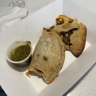 Beef Empanada and Chicken Empanada