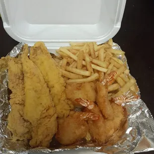 Fish, shrimp &amp; fries