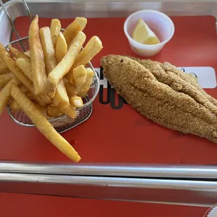 Catfish and fries