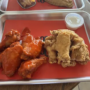 Cajun and Lemon Pepper wings