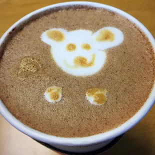 Cute latte art! Mocha de Mexico rocks!