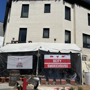 the outside of the building