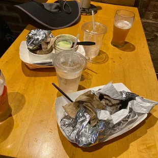 Empty plates! Sorry I didn't get a pic before we dug in and liked all the plates clean!