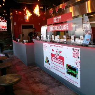 the interior of a restaurant