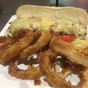 Southwestern Chicken Philly with rings